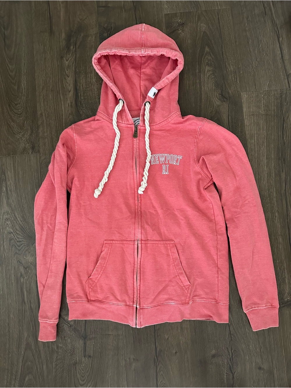 Newport Coral Zip-Front Hoodie